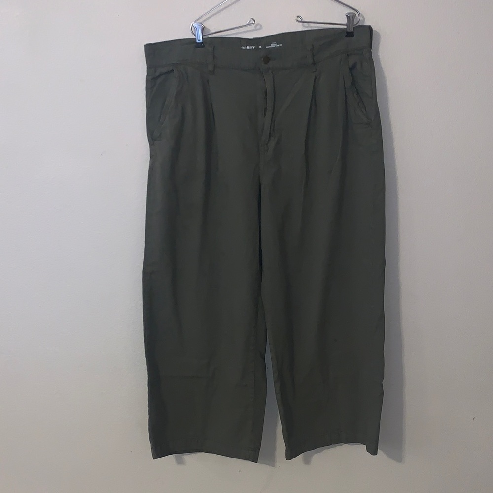 Old Navy High Rise Drapey Drawcord Wide Leg Jeans Baggy 16 Pleated